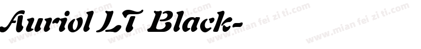 Auriol LT Black字体转换